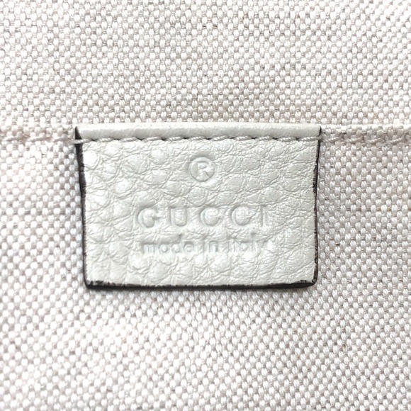 GUCCI White Bamboo Backpack - Picture 15 of 16